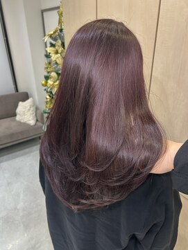 アイズ 横浜(IS) ラベンダーブラウン/ブリーチなし/レイヤーカット/横浜