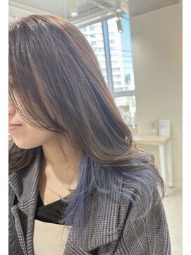 ナビバイケンジ(NaVI by KENJE) 【NaVI/伊藤】ブリーチあり青みのあるラベンダーカラー