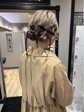 TOKIO 編みこみツインお団子 ヘアセット