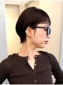 コンパクトショートカット丸みショートくびれショートボブ表参道