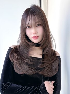 ニューヨークニューヨーク 梅田茶屋町店(NYNY) ハイレイヤー　バタフライレイヤー　ブラウンカラー