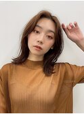 くびれミディアム くびれヘア 韓国ヘア 顔まわりレイヤー 恵比寿