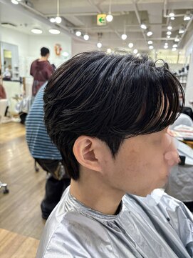 オーシャントーキョー 大阪(OCEAN TOKYO) ワックスなしツーブロックメンズセンターパートニュアンスパーマ