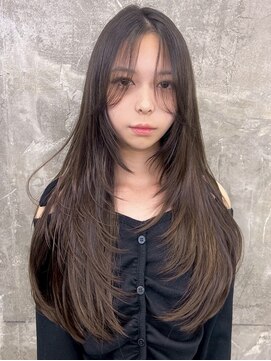 キング 高槻(K!ng) 縮毛矯正髪質改善レイヤーカットトリートメントダブルカラー