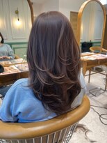 ロンドジェネルーズ 柏(Lond generous) ラフレイヤーカット×ラベンダーグレージュ