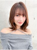 ダークラベンダー/くびれレイヤー/韓国巻き/顔周りカット/立川
