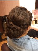 編み編みダウンスタイル