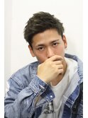 ソフトツーブロックマットビジネスワイルドアップバング