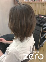ヘアメイクゼロ 坂戸駅前店(hairmake zero) 外はねミディ