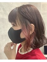 アッド(hair salon add.) 【岡山市　add.】イヤリングカラーピンク