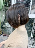白髪ぼかし極細ハイライトミニボブ【Ruufus恵比寿渋谷】3151ｂ