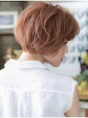 外国人風ピンクカラーくせ毛風マッシュボブa北浦和10代20代30代