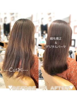 ラブクロムトーキョー オモテサンドウ(LOVECHROME OMOTESANDO) メルティカラー☆縮毛矯正☆髪質改善トリートメント☆ストレート