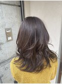 暗髪ロングレイヤー