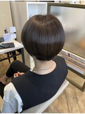 髪質改善メテオトリートメント×丸みショート