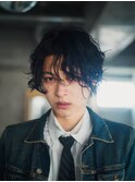 色が香る　無造作ハンサムプチウルフ　下北沢　メンズパーマ