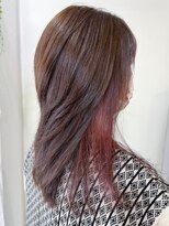 アルファ インタラクティブ エム フラワー(ALUFA interactive.M Flower)&nbsp;20代30代大人可愛いインナーカラーピンクブラウン透明感