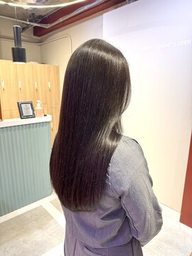ローレンジウ(LOREN JU) 透明感髪質改善ベージュダブルカラーミルクティーグレージュ