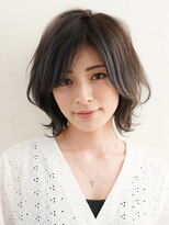 ニーフ 恵比寿(neaf)&nbsp;ペールベージュ　×くびれヘア　外ハネボブ　市毛裕也