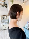 伸ばしかけショートボブ