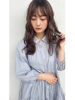 トゥーリ 二日市店(tuuli) 大人女性◆艶レイヤー前髪ピンクベージュ 髪質改善 縮毛矯正