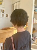 クセ毛を活かしたパーマ風ショート!
