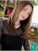 大人美人韓国風艶感ストレートロングレイヤーc6戸頭20代30代40代