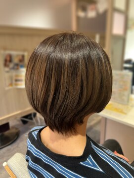 クルム(KURUMU) 大人ショートボブ/ミルクティーブラウン