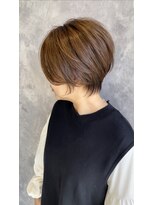 ココカラヘアー プラス(cococara‐hair plus)&nbsp;丸みショート×白髪ぼかし×ベージュ