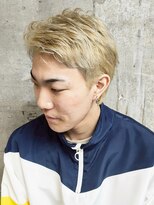 アルフレッド 平針店(alfRed)&nbsp;メンズ　刈り上げなし　ショート　ハイトーン　ブリーチ　カット