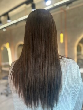 ロンド フィーユ(Lond fille) くびれヘア/アプリコットオレンジ/髪質改善/縮毛矯正/前髪/銀座