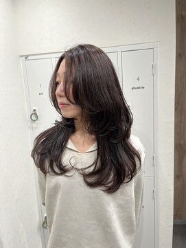 【innocence】西宮/オリーブグレージュ/レイヤースタイル@宮本