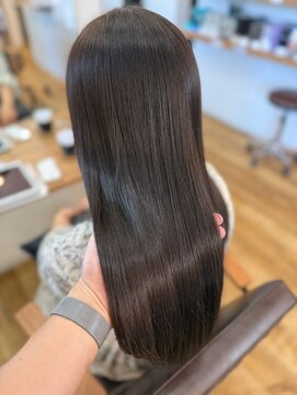 リンク(Link Hair&Spa) 【ASUKA】ブリーチなしオリーブグレージュ