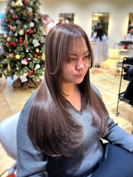 シュヴー 西葛西(CHEVEUX) 顔まわりレイヤー×コントラストハイライト