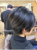 小顔ショートノンジアミンカラー