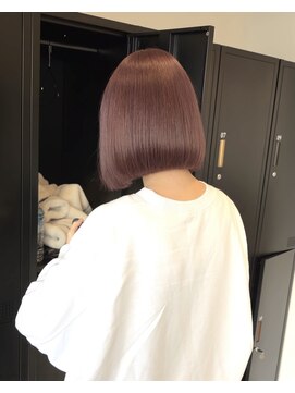 シェイト 天神(ciate) ピンクベージュ/ケアブリーチ/ダブルカラー/ボブ/レイヤー/天神