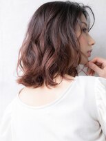 カバーヘア ブリス 川口(COVER HAIR bliss)&nbsp;ローズブラウンエンドカラーゆるふわミディアムX川口20代30代