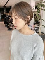 ステアケース ギンザセブン(stair:case ginza7)&nbsp;大人ナチュラル耳かけ丸みショートボブ