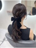 ローポニー／北新地ヘアセット