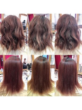 大嶋直樹の美容室 表参道 高難易度縮毛矯正＝手で乾かしただけです。本当です。