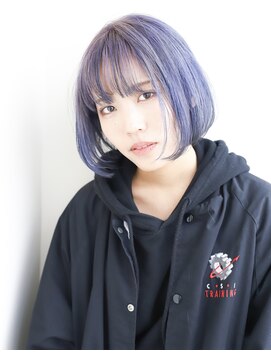 ロジックマジック(Logic Magic) 軽めのパープルアッシュボブ