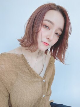 ルービック(Rubik's) 透明感オレンジブラウン◎大人ヘルシーボブ