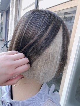 ラビス クローバー(Lovis clover) ホワイトインナーカラー デザインカラー ツートンカラー