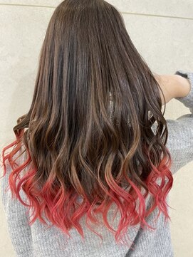 ラビス 浦和(Lovis) デザインカラー/レイヤーカット/ウェットヘア/夏のヘアアレンジ