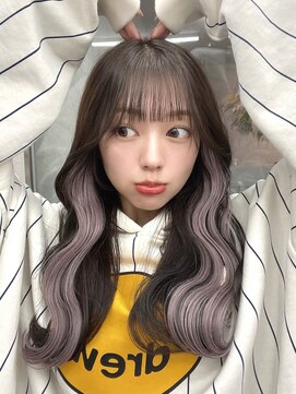 ロンド マーレ 天神大名店(Lond mare) 韓国くびれヘア/フェミニンロング/韓国ヘア/チェリーブラウン