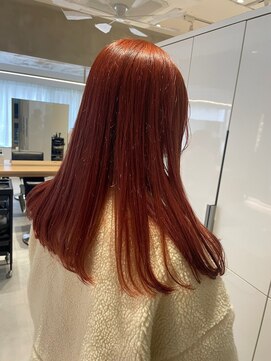 ガリカ 渋谷(Gallica) 【小岩井美希】流行艶髪オレンジブラウン/ブリーチなしカラー