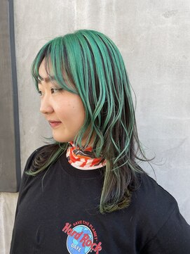 ノリト(norito) アンブレラカラー×ウルフカット