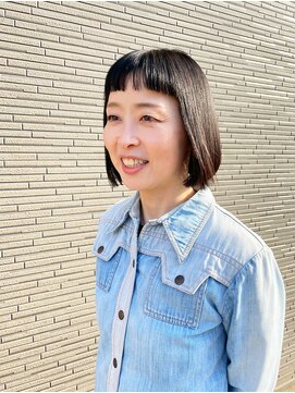 イマジナシオン(Imagination+) 【ショート専門イマジナシオン】お手入れカンタン♪オン眉ボブ