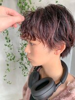 テトヘアー(teto hair)&nbsp;ニュアンスパーマ、パーマショート、ピンクベージュ