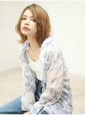 キレイめナチュラルな外ハネボブ